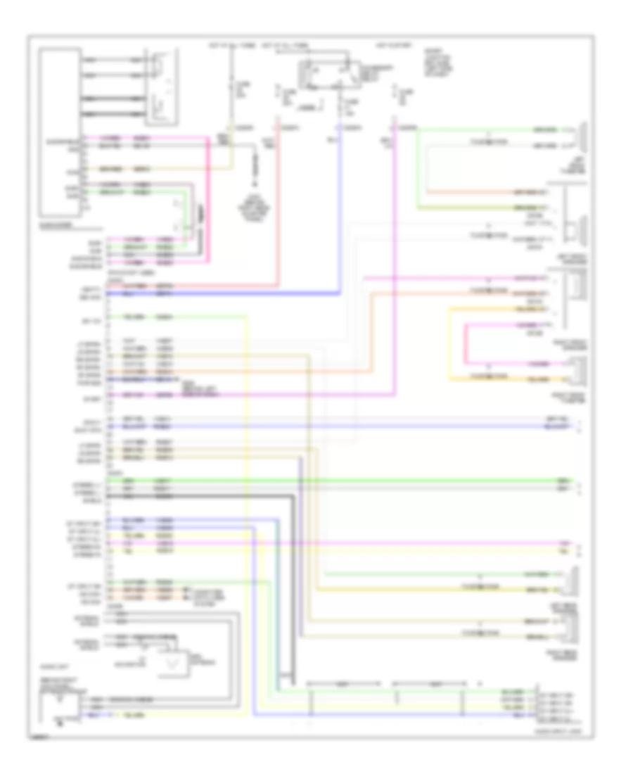 Audiophile Sound Radio Wiring Diagram, without DVD (1 of 2) for Lincoln MKX 2007