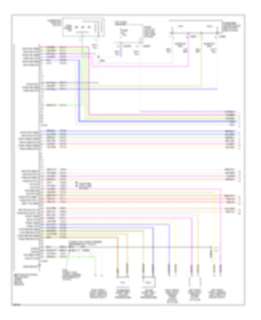 Supplemental Restraints Wiring Diagram 1 of 2 for Lincoln MKX 2007