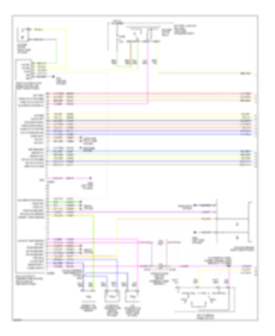 Automatic A C Wiring Diagram 1 of 3 for Lincoln MKZ 2007