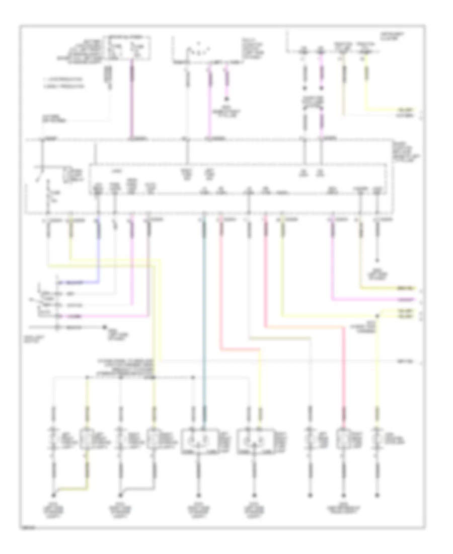 Exterior Lamps Wiring Diagram 1 of 2 for Lincoln MKZ 2007
