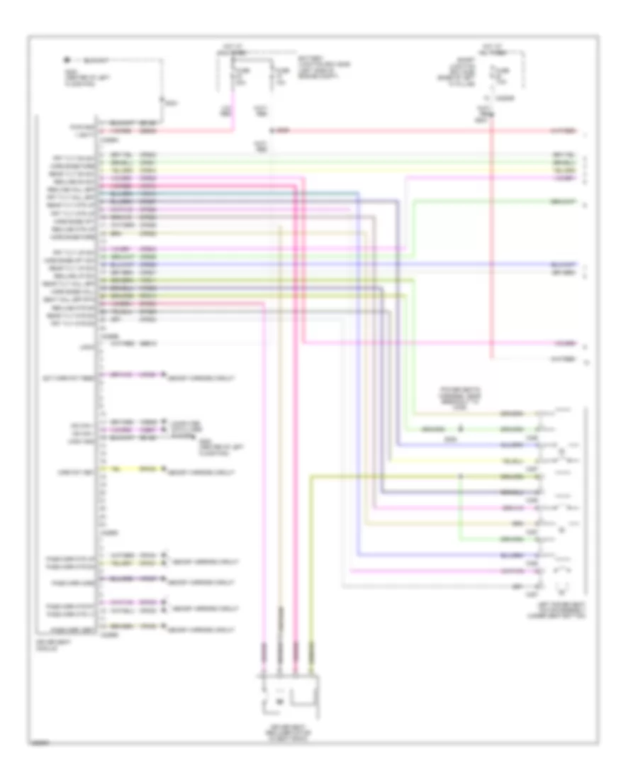 Memory Seat Wiring Diagram 1 of 2 for Lincoln MKZ 2007