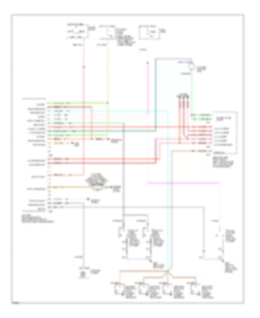 Anti-theft Wiring Diagram for Lincoln Continental Executive 1993
