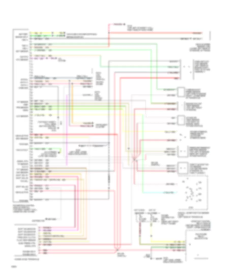Transmission Wiring Diagram for Lincoln Continental Executive 1993