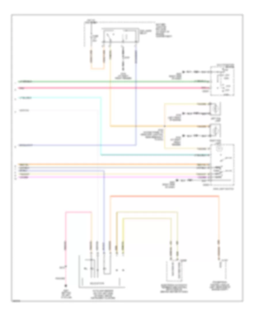 Headlights Wiring Diagram 2 of 2 for Lincoln Town Car Designer 2007