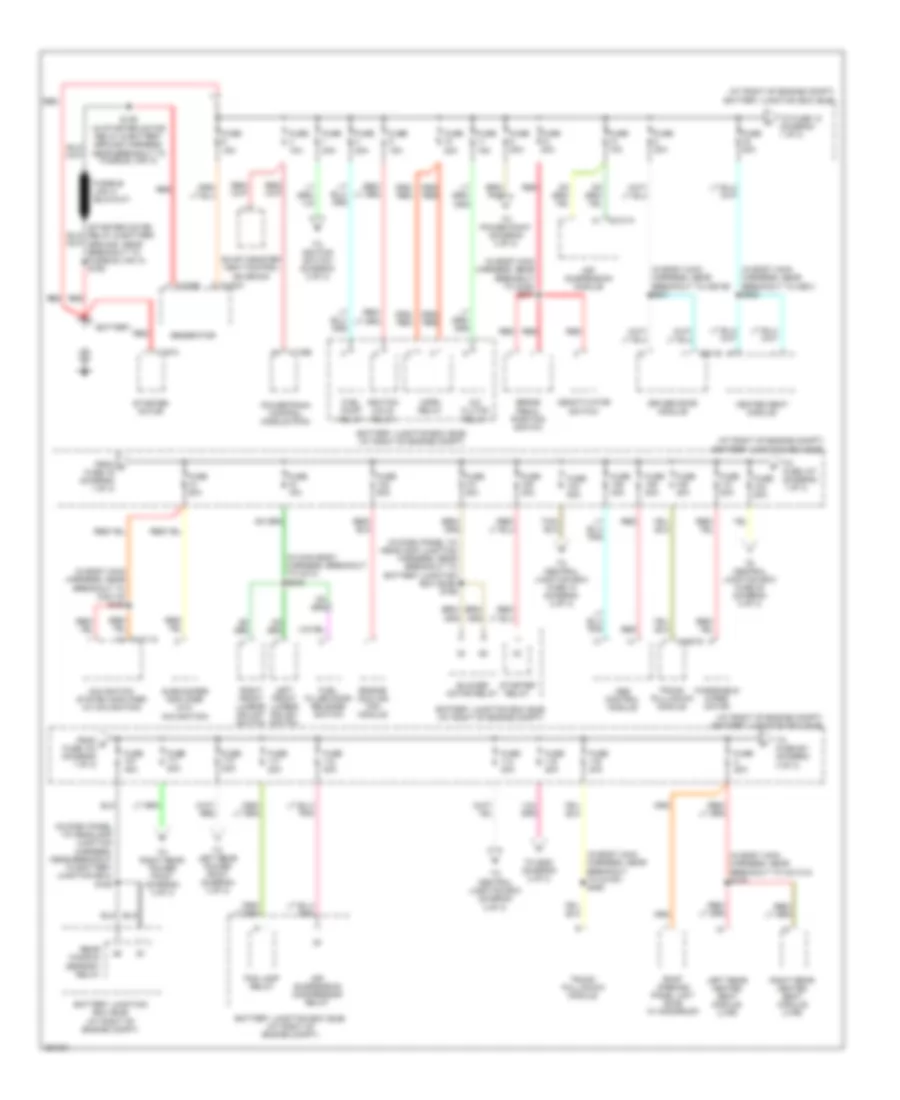 Power Distribution Wiring Diagram 1 of 3 for Lincoln Town Car Designer 2007