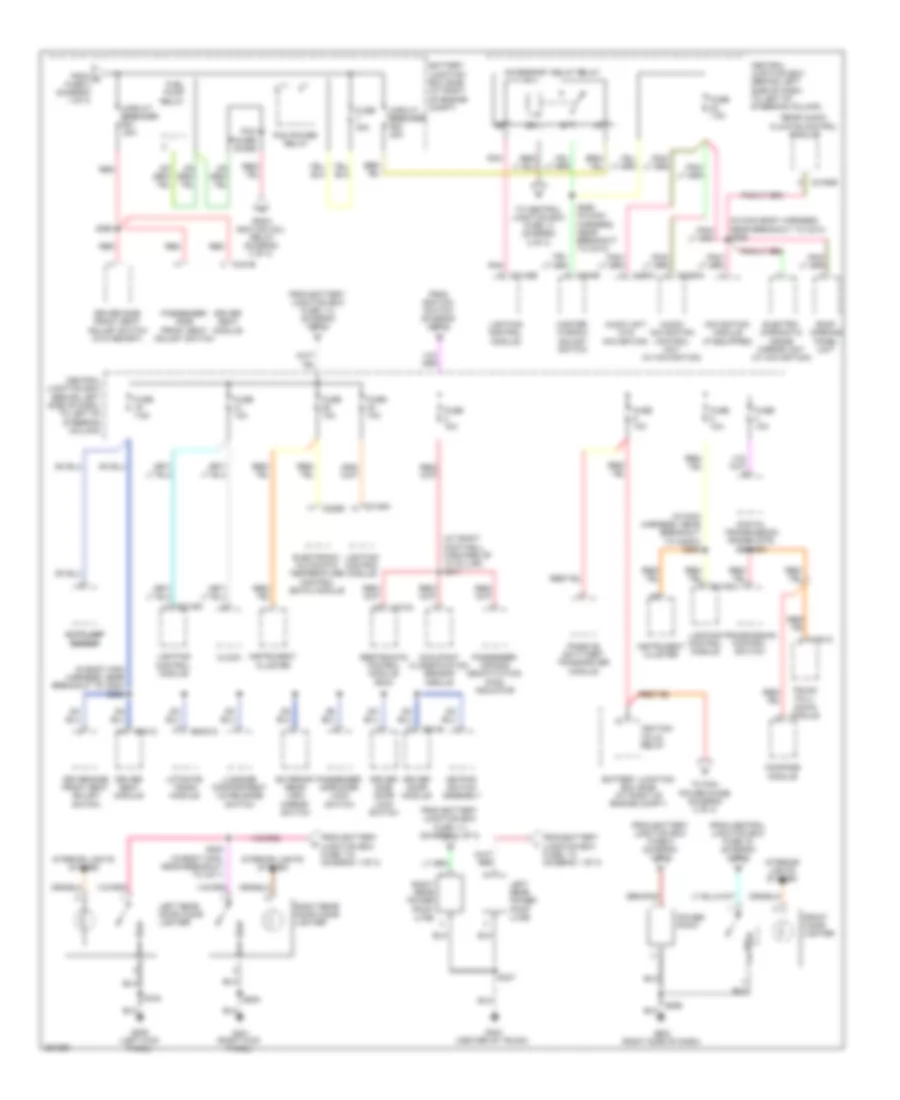 Power Distribution Wiring Diagram 3 of 3 for Lincoln Town Car Designer 2007