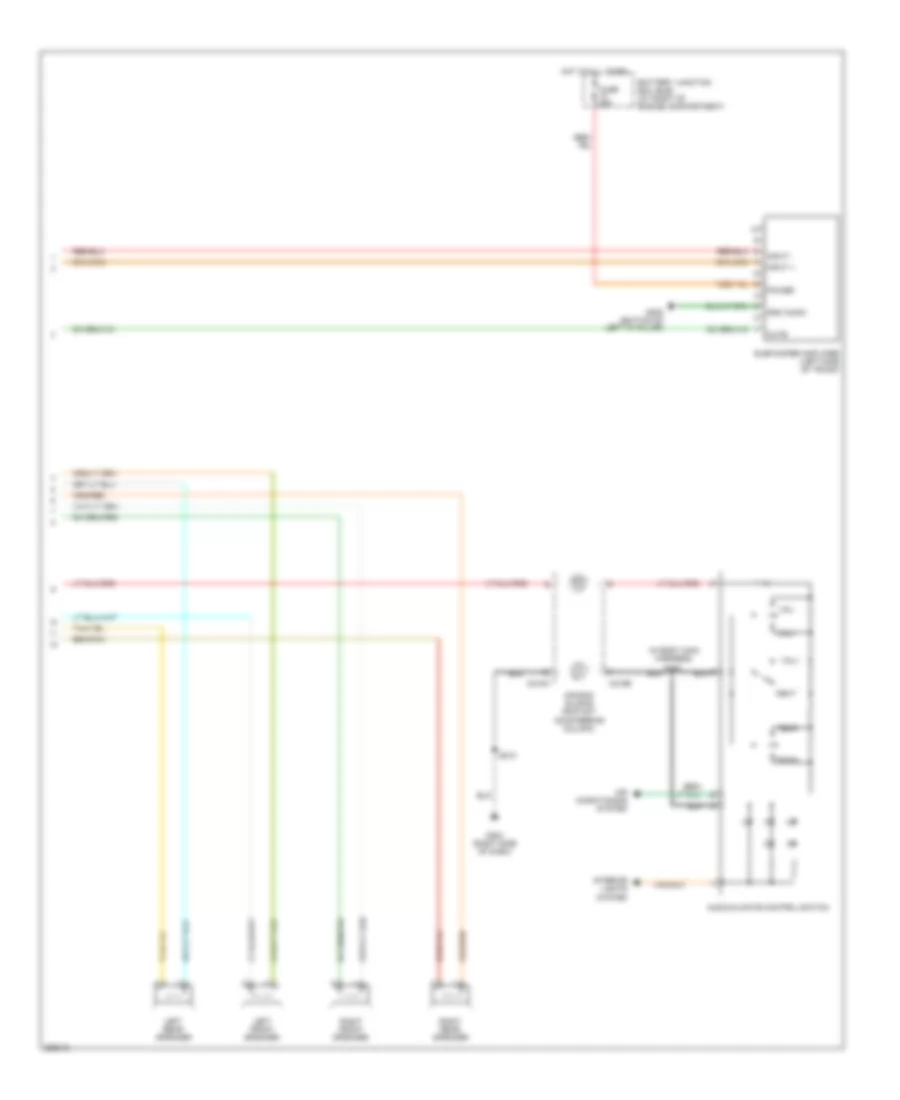 Radio Wiring Diagram, without Navigation (2 of 2) for Lincoln Town Car Designer 2007