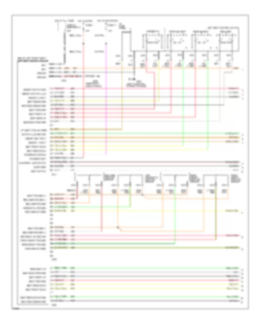 Memory Seats Wiring Diagram 1 of 3 for Lincoln Mark VIII 1993