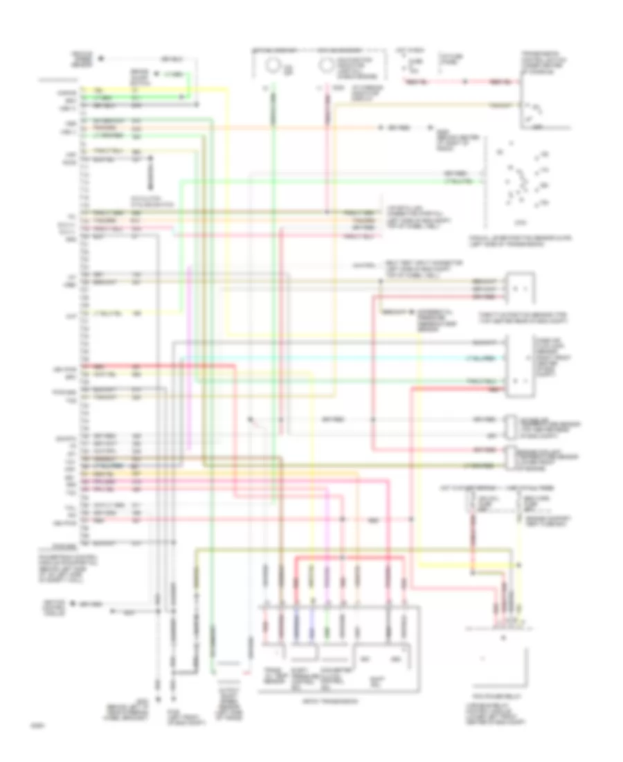 Transmission Wiring Diagram for Lincoln Mark VIII 1993