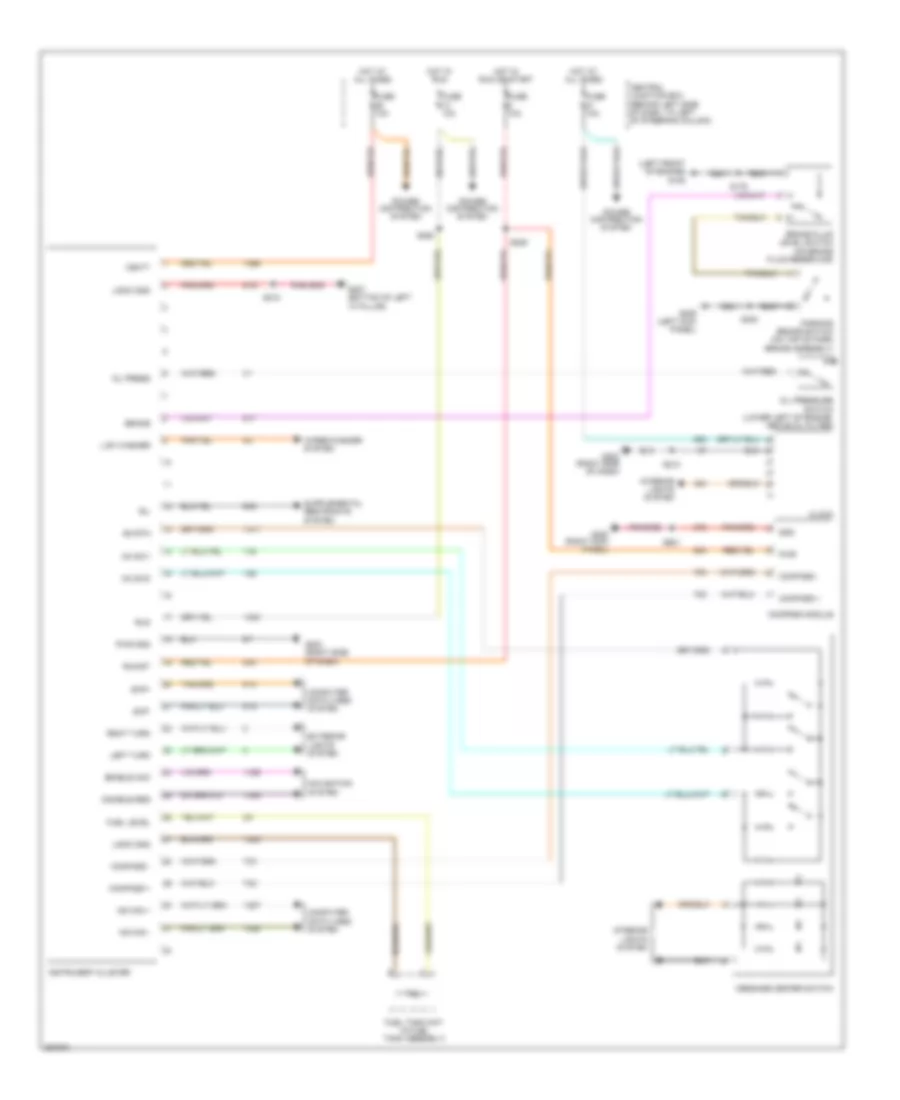 Instrument Cluster Wiring Diagram for Lincoln Town Car Executive L 2007