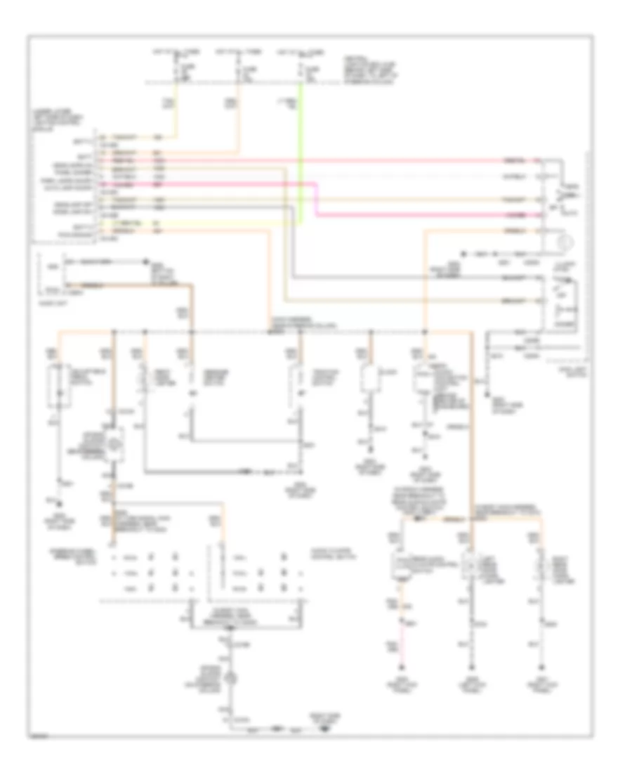 Instrument Illumination Wiring Diagram for Lincoln Town Car Executive L 2007