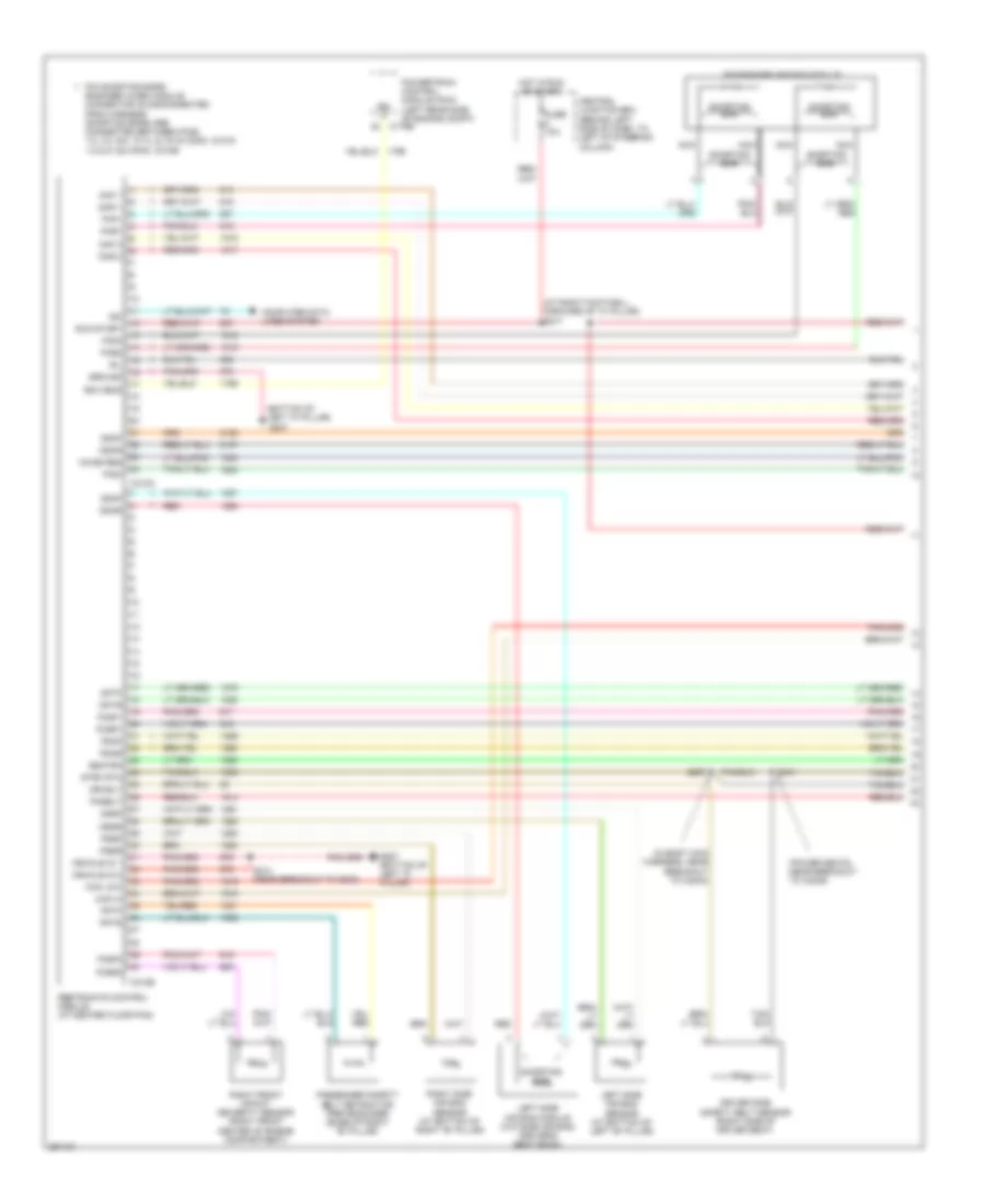 Supplemental Restraints Wiring Diagram 1 of 2 for Lincoln Town Car Executive L 2007
