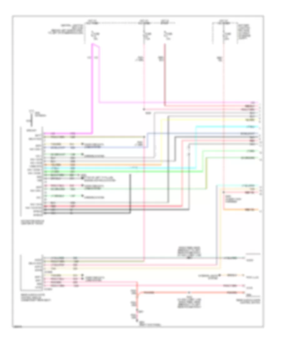 Navigation Wiring Diagram 1 of 2 for Lincoln Town Car Signature 2007