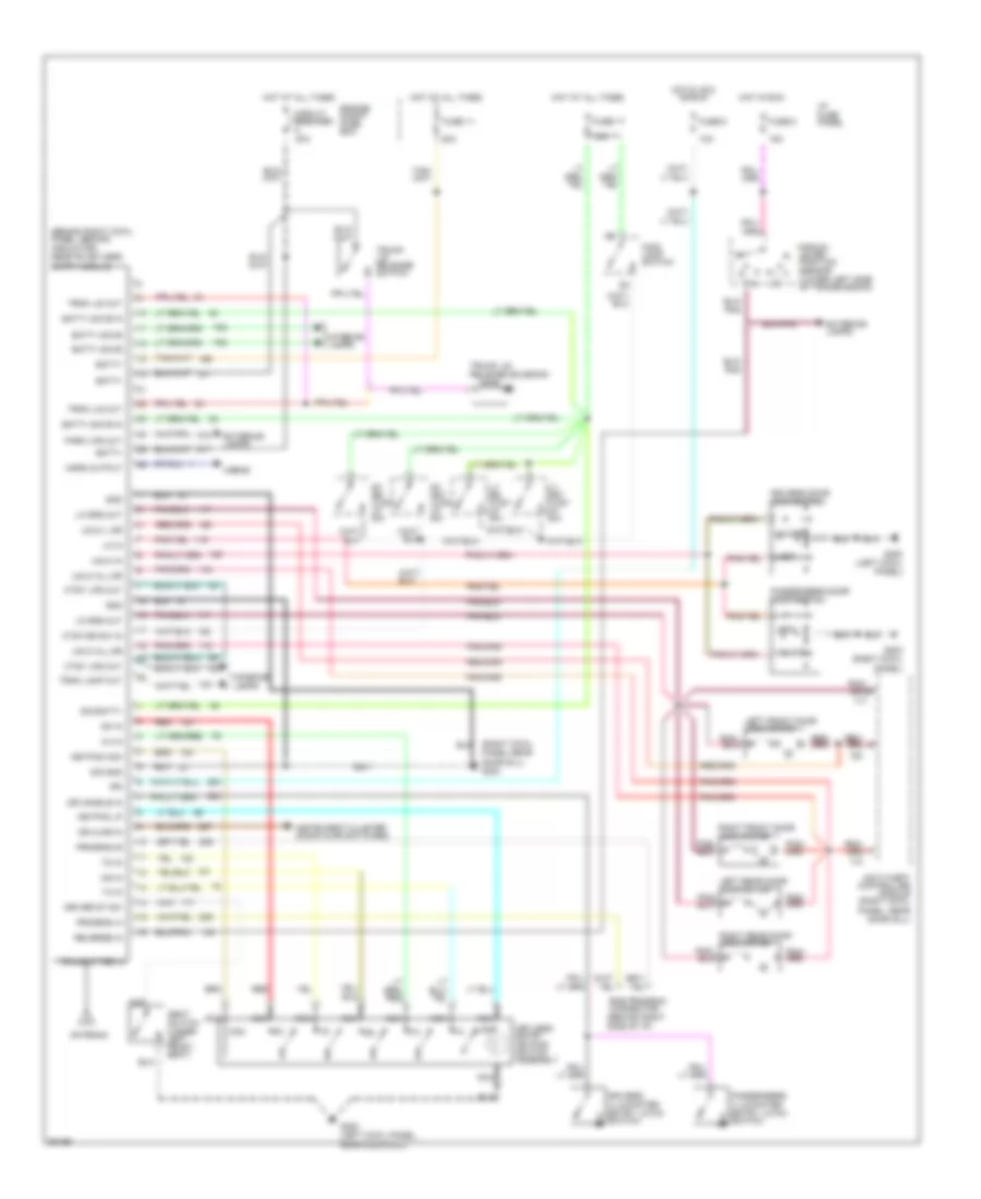 Keyless Entry Wiring Diagram for Lincoln Town Car Executive 1993