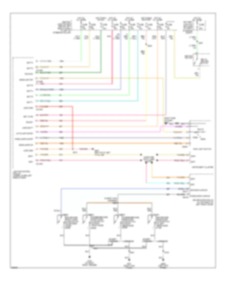 Warning Systems Wiring Diagram for Lincoln Town Car Signature L 2007