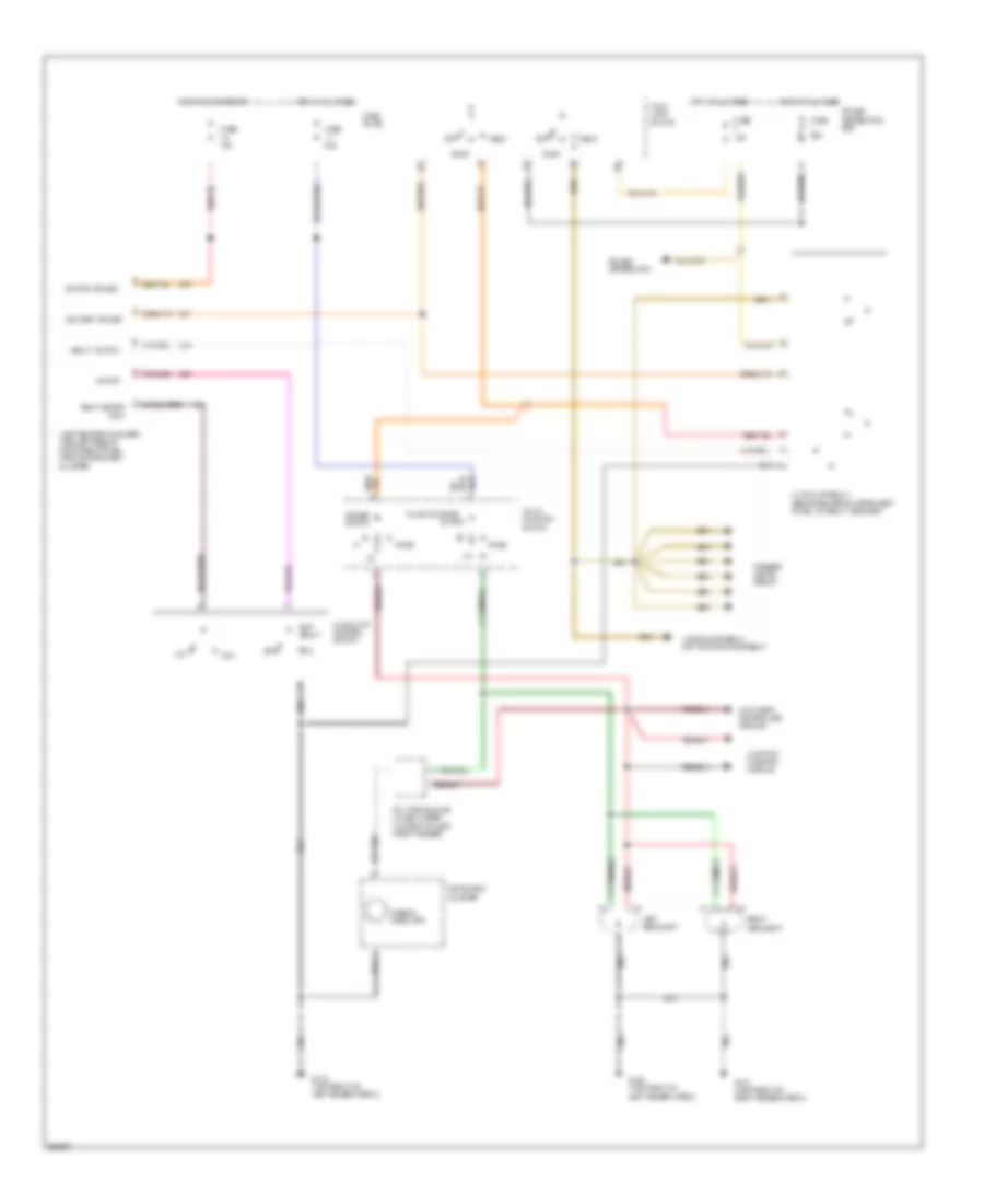 Autolamps Wiring Diagram without DRL for Lincoln Continental Executive 1994