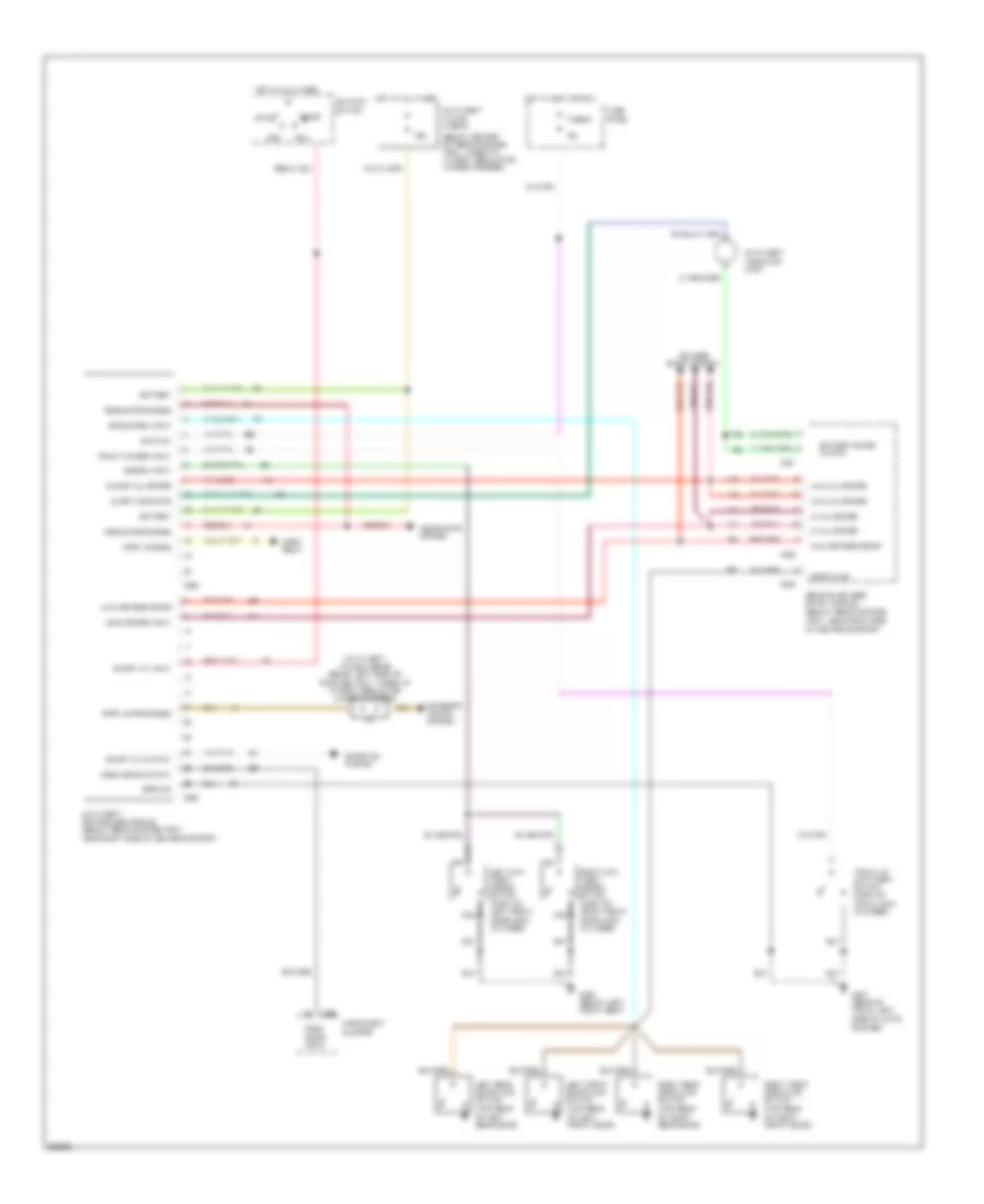 Anti-theft Wiring Diagram for Lincoln Continental Signature Series 1994