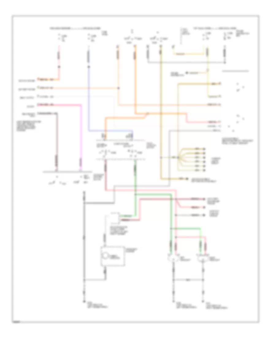 Autolamps Wiring Diagram without DRL for Lincoln Continental Signature Series 1994