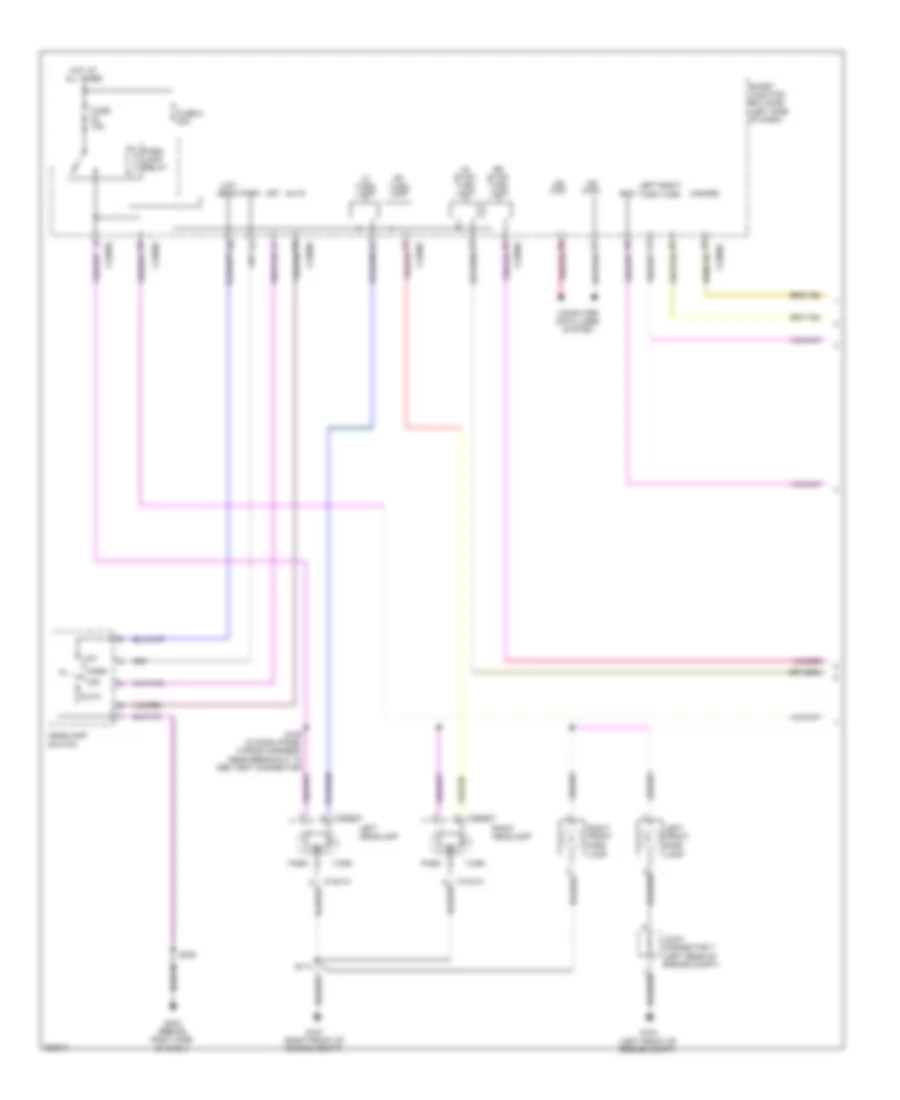 Exterior Lamps Wiring Diagram 1 of 2 for Lincoln MKX 2008