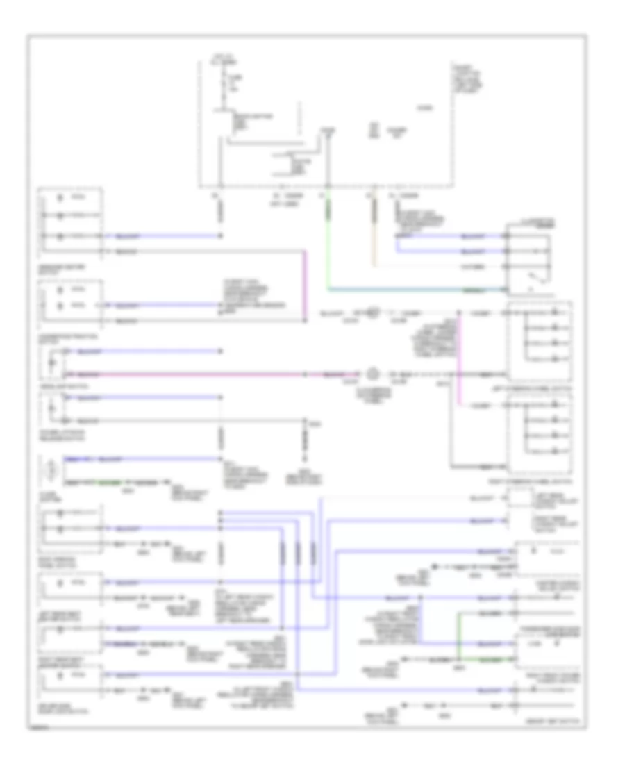 Instrument Illumination Wiring Diagram for Lincoln MKX 2008