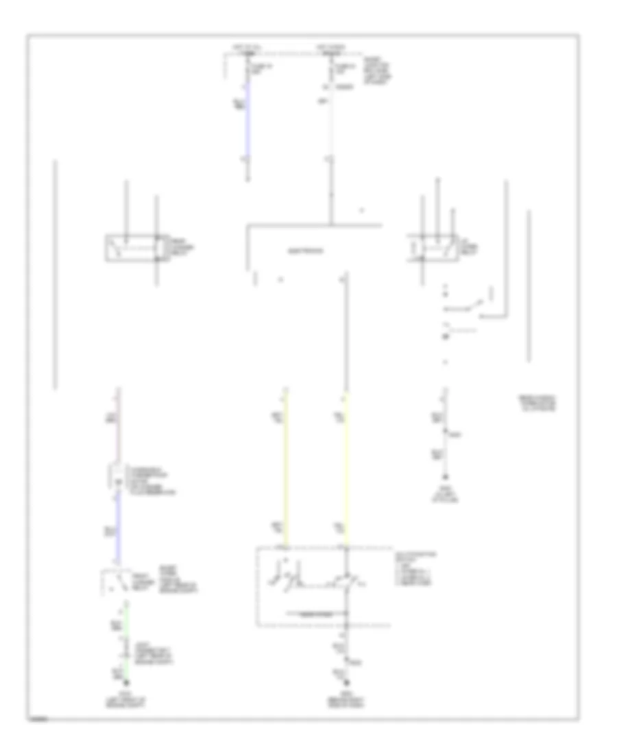 Электросхема заднего стеклоочистителя и омывателя стекла для Lincoln MKX 2008
