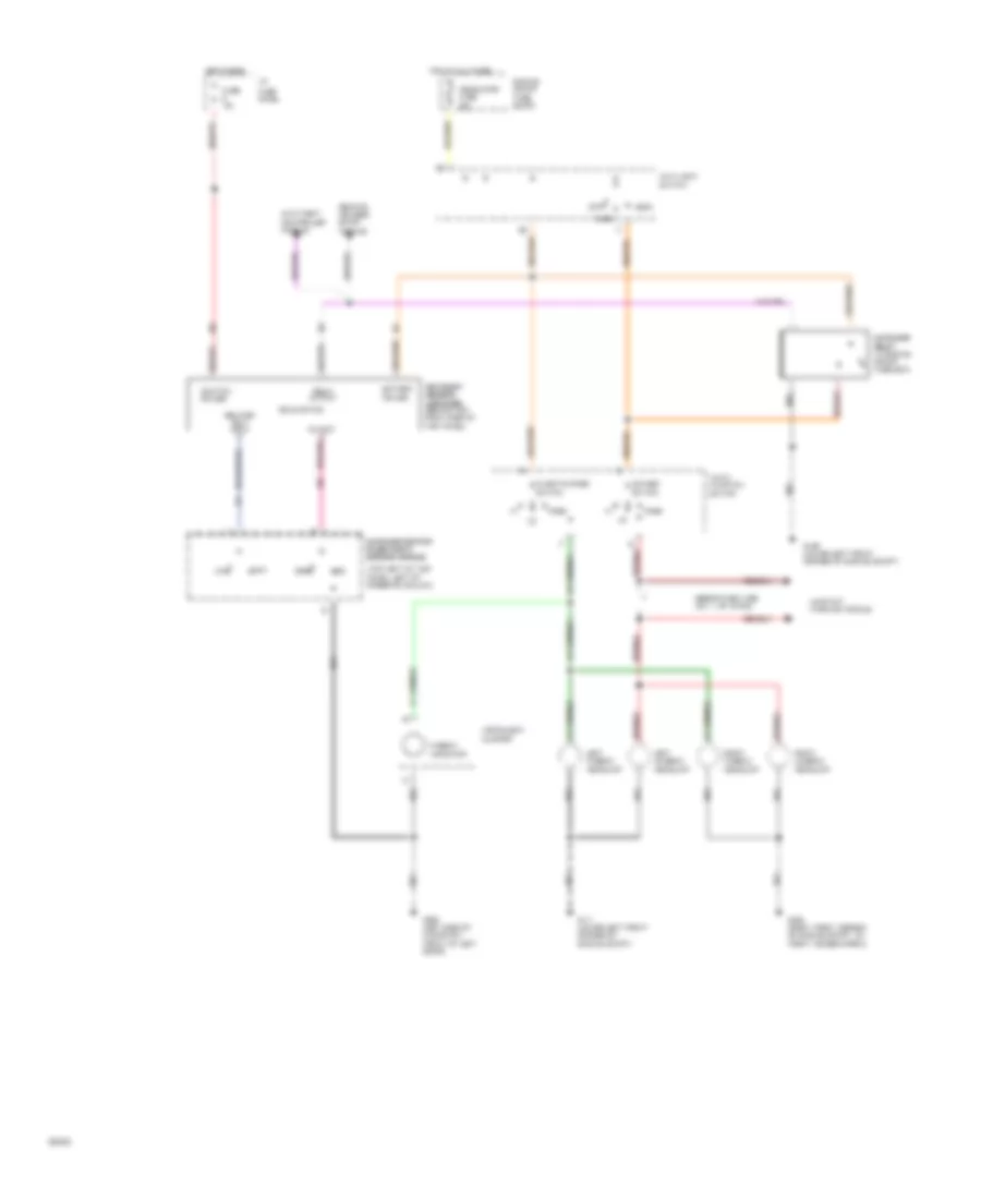 Autolamps Wiring Diagram without DRL for Lincoln Mark VIII 1994