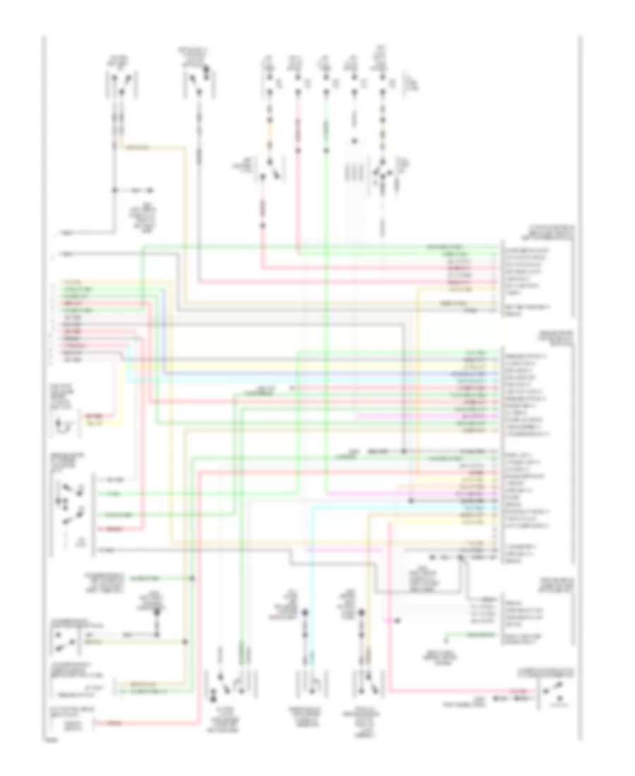 Instrument Cluster Wiring Diagram 2 of 2 for Lincoln Mark VIII 1994