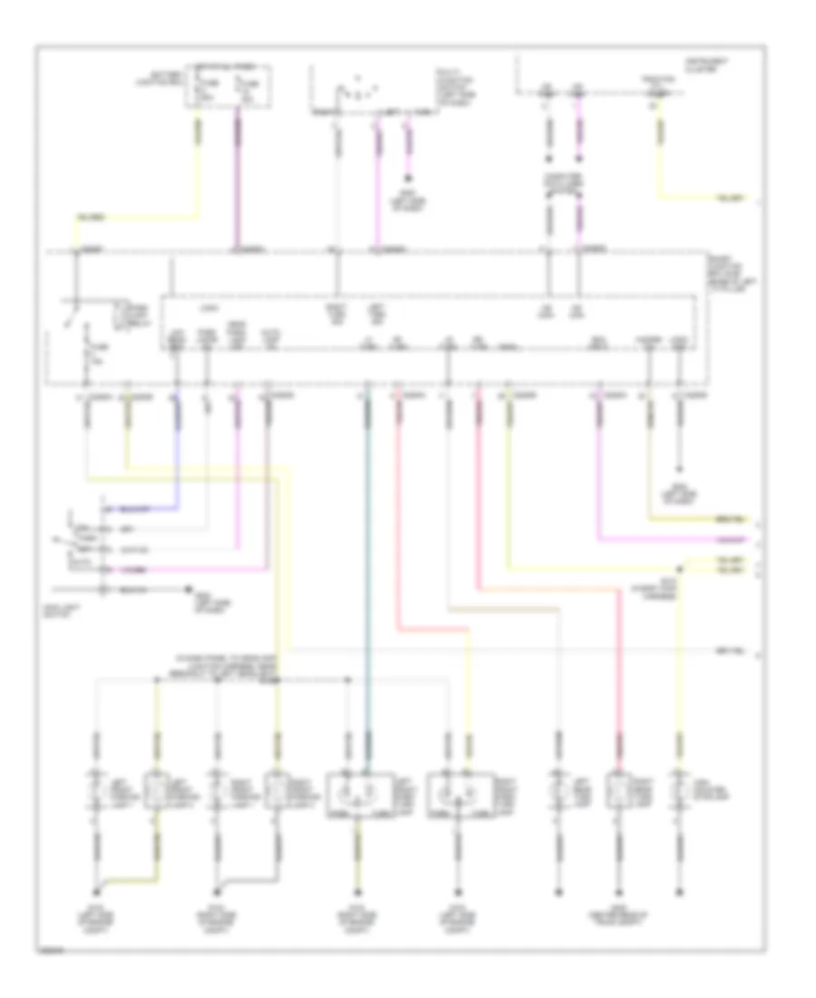 Exterior Lamps Wiring Diagram (1 of 2) for Lincoln MKZ 2008
