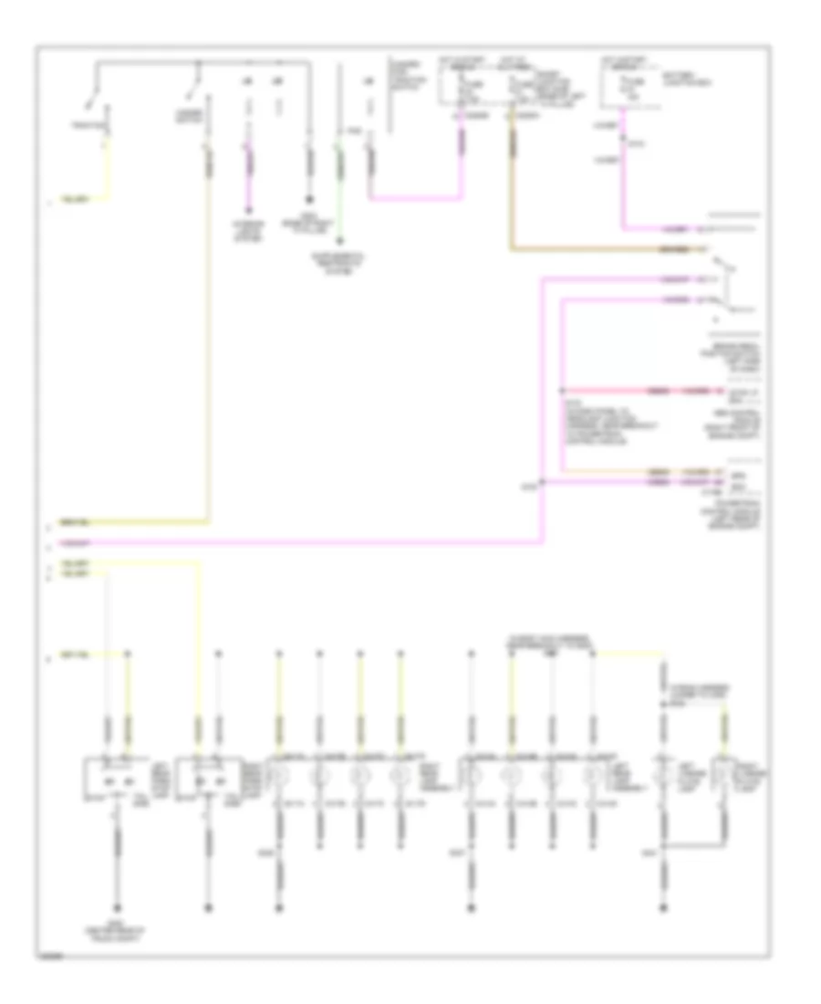 Exterior Lamps Wiring Diagram 2 of 2 for Lincoln MKZ 2008
