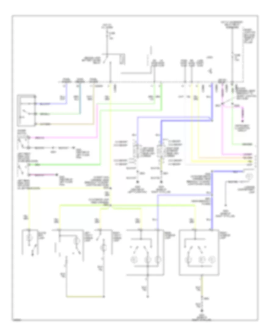 Courtesy Lamps Wiring Diagram 1 of 2 for Lincoln MKZ 2008
