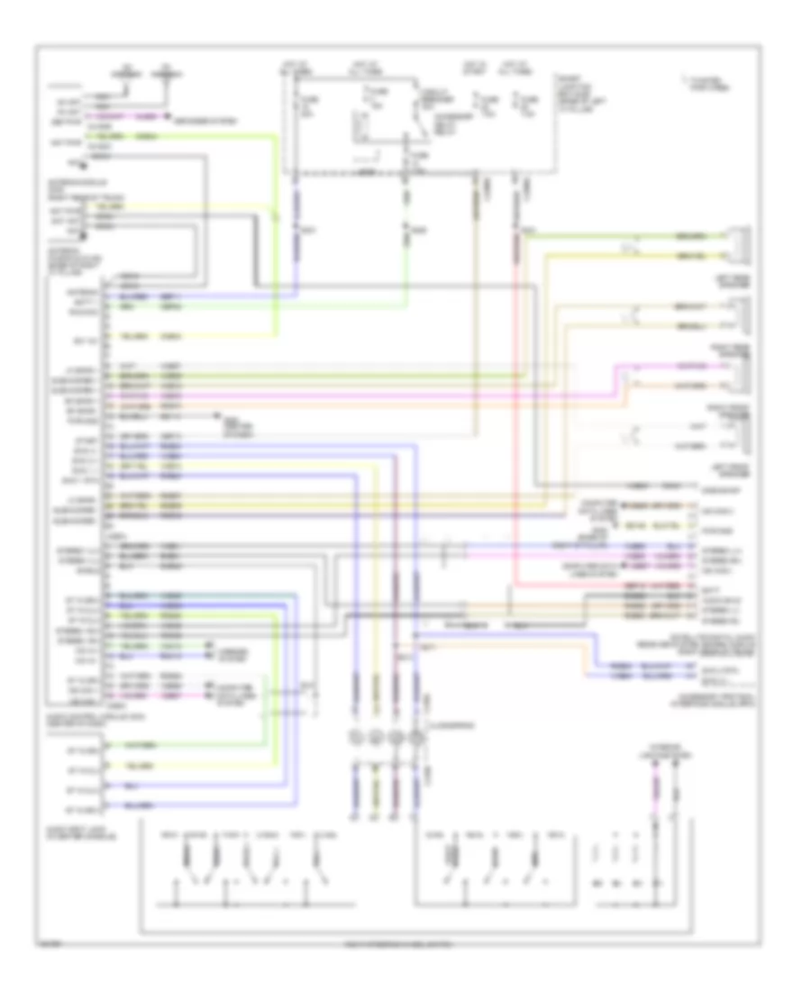 Base Radio Wiring Diagram, with SYNC for Lincoln MKZ 2008