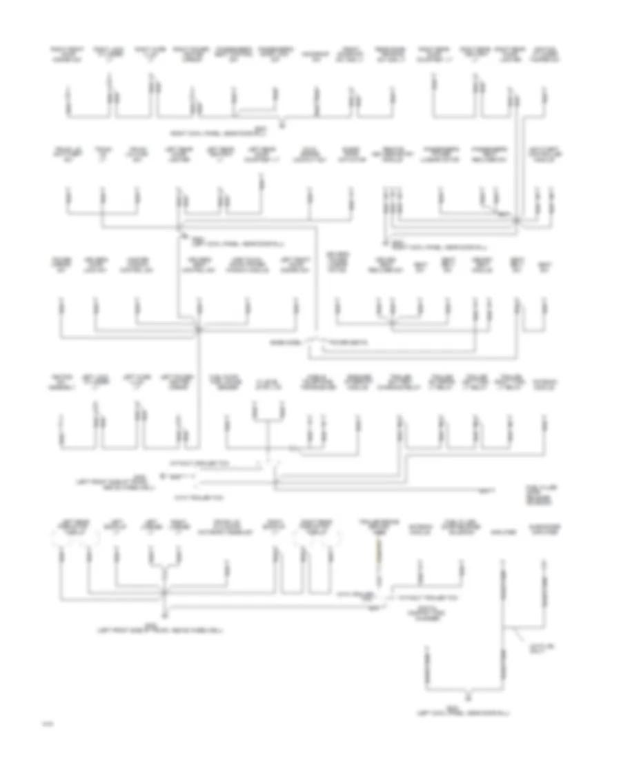 Ground Distribution Wiring Diagram 2 of 2 for Lincoln Town Car Cartier 1994