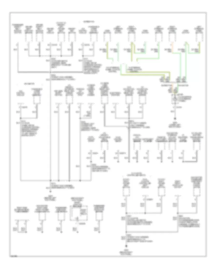 Ground Distribution Wiring Diagram (3 of 5) for Lincoln Navigator 2008