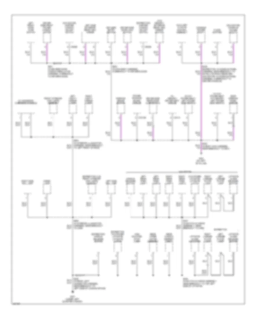 Ground Distribution Wiring Diagram 4 of 5 for Lincoln Navigator 2008