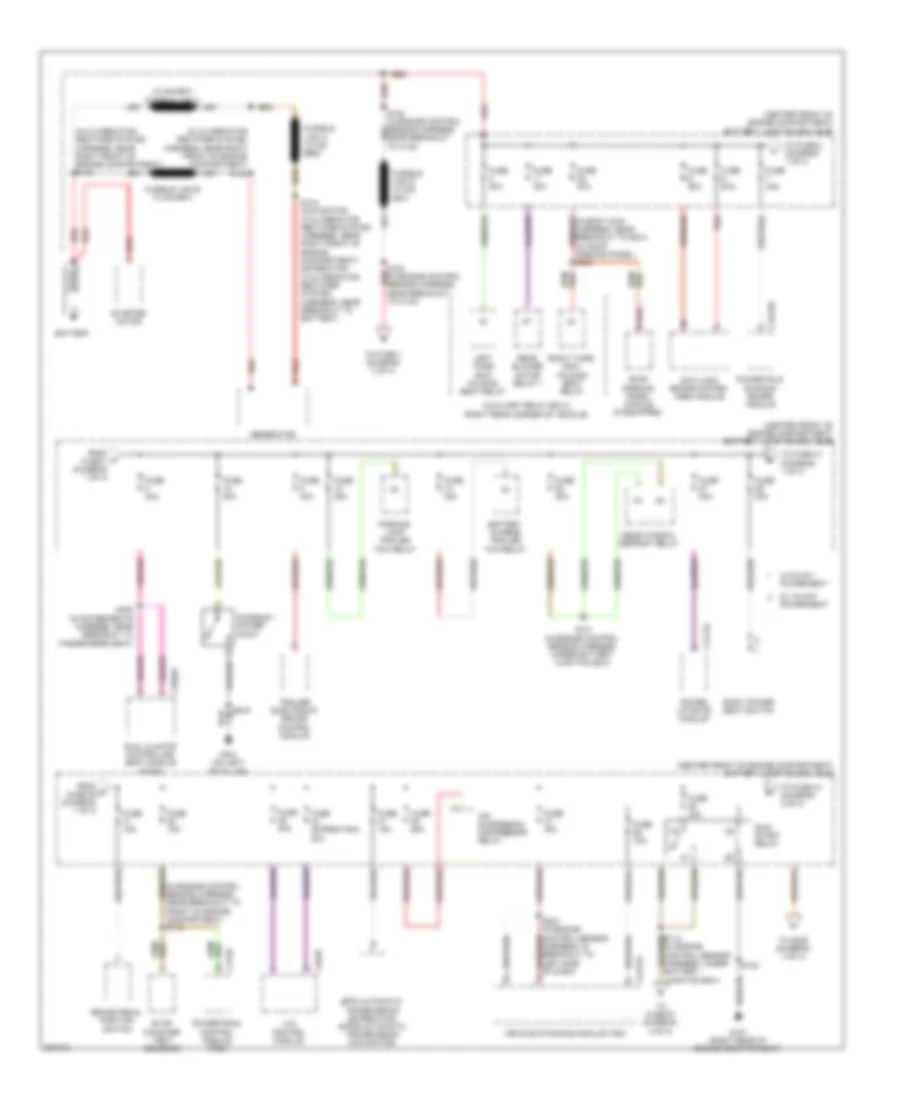 Power Distribution Wiring Diagram 1 of 4 for Lincoln Navigator 2008