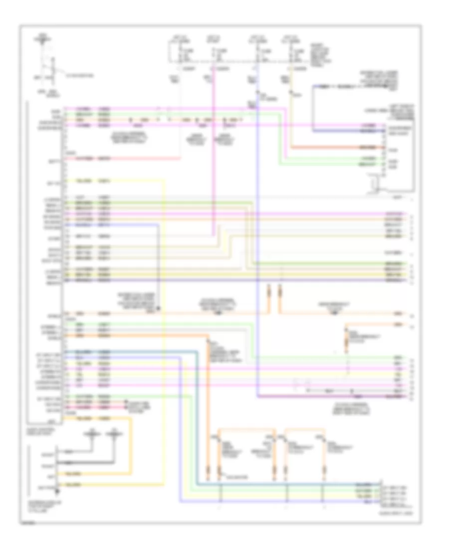 Audiophile Sound Radio Wiring Diagram, without DVD (1 of 2) for Lincoln Navigator 2008