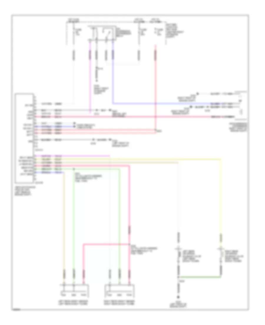 Electronic Suspension Wiring Diagram for Lincoln Navigator L 2008