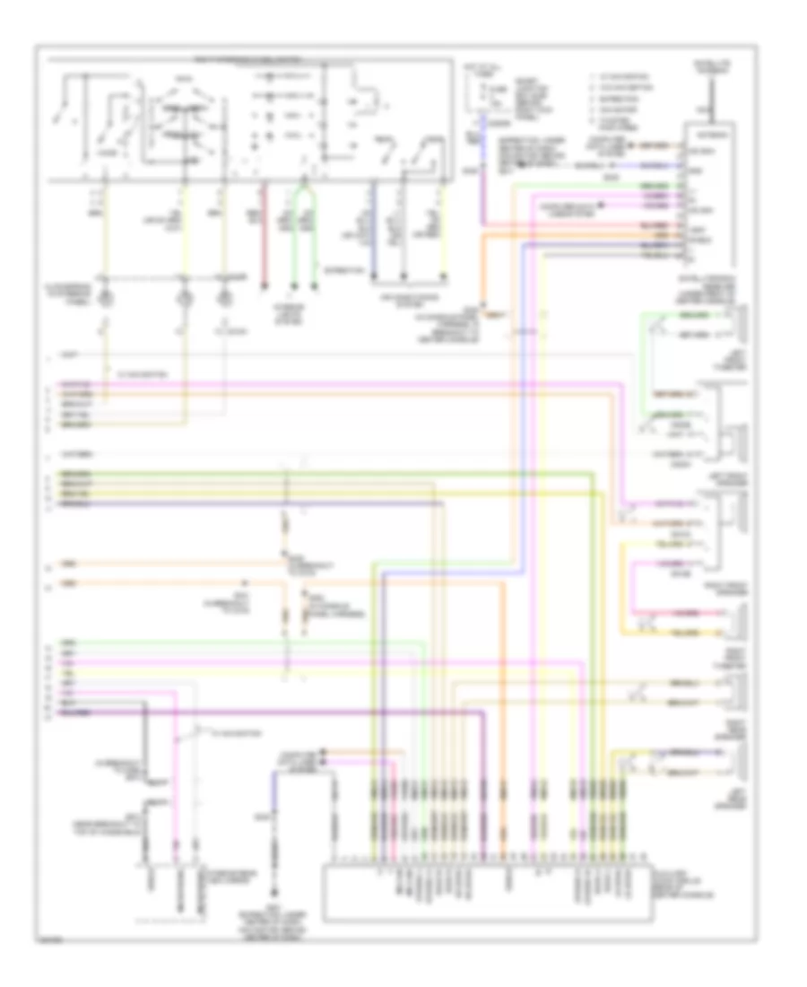 Audiophile Sound Radio Wiring Diagram, without DVD (2 of 2) for Lincoln Navigator L 2008
