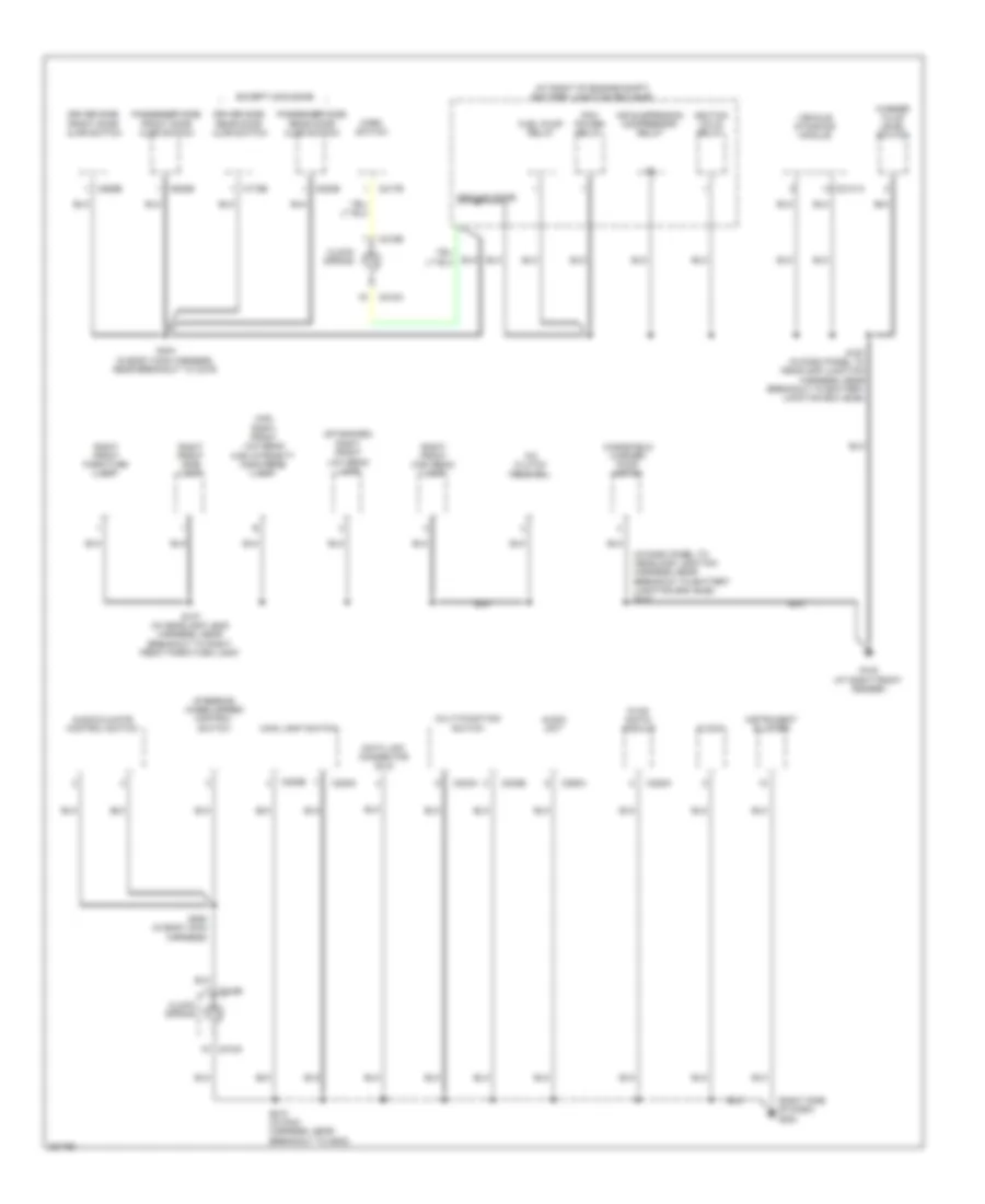 Ground Distribution Wiring Diagram (2 of 4) for Lincoln Town Car Executive 2008