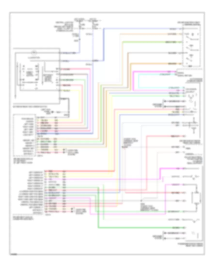 Memory Mirrors Wiring Diagram for Lincoln Town Car Executive 2008