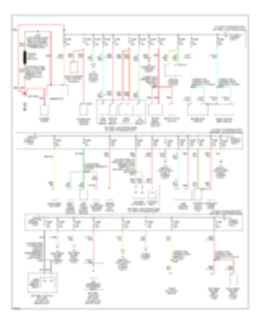 Power Distribution Wiring Diagram 1 of 3 for Lincoln Town Car Executive 2008