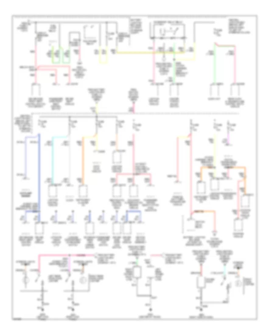 Power Distribution Wiring Diagram (3 of 3) for Lincoln Town Car Executive 2008