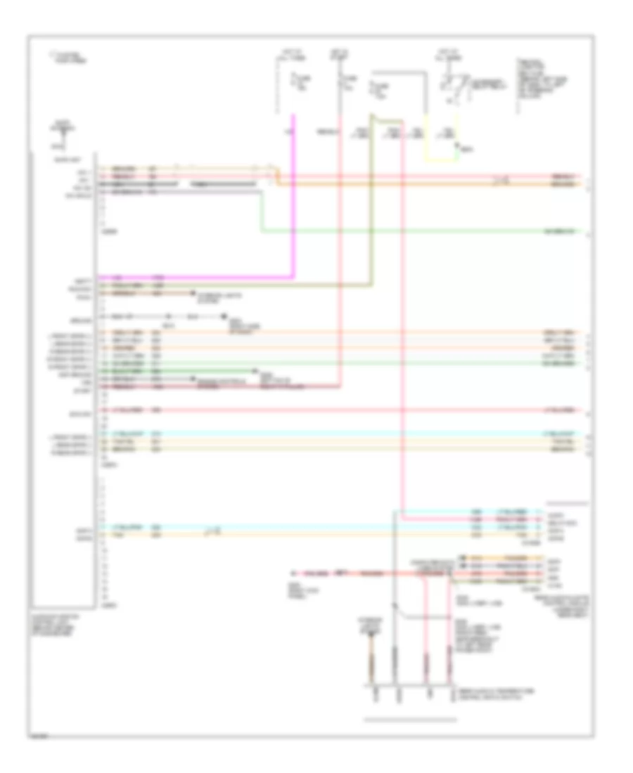 Radio Wiring Diagram 1 of 2 for Lincoln Town Car Executive 2008