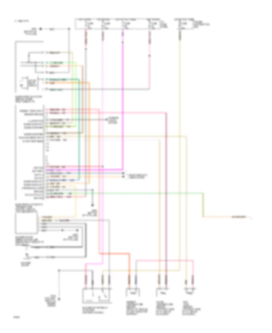 A C Wiring Diagram 1 of 2 for Lincoln Continental 1995