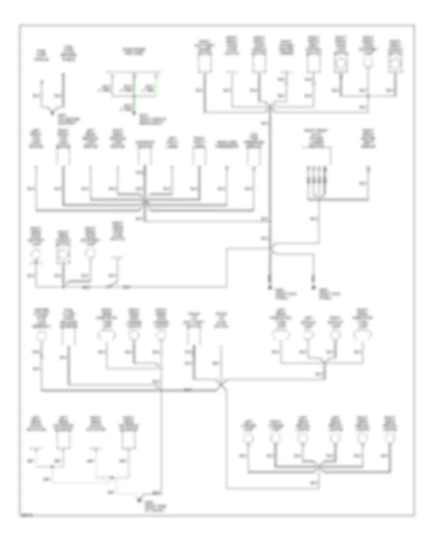 Ground Distribution Wiring Diagram 4 of 4 for Lincoln Continental 1995
