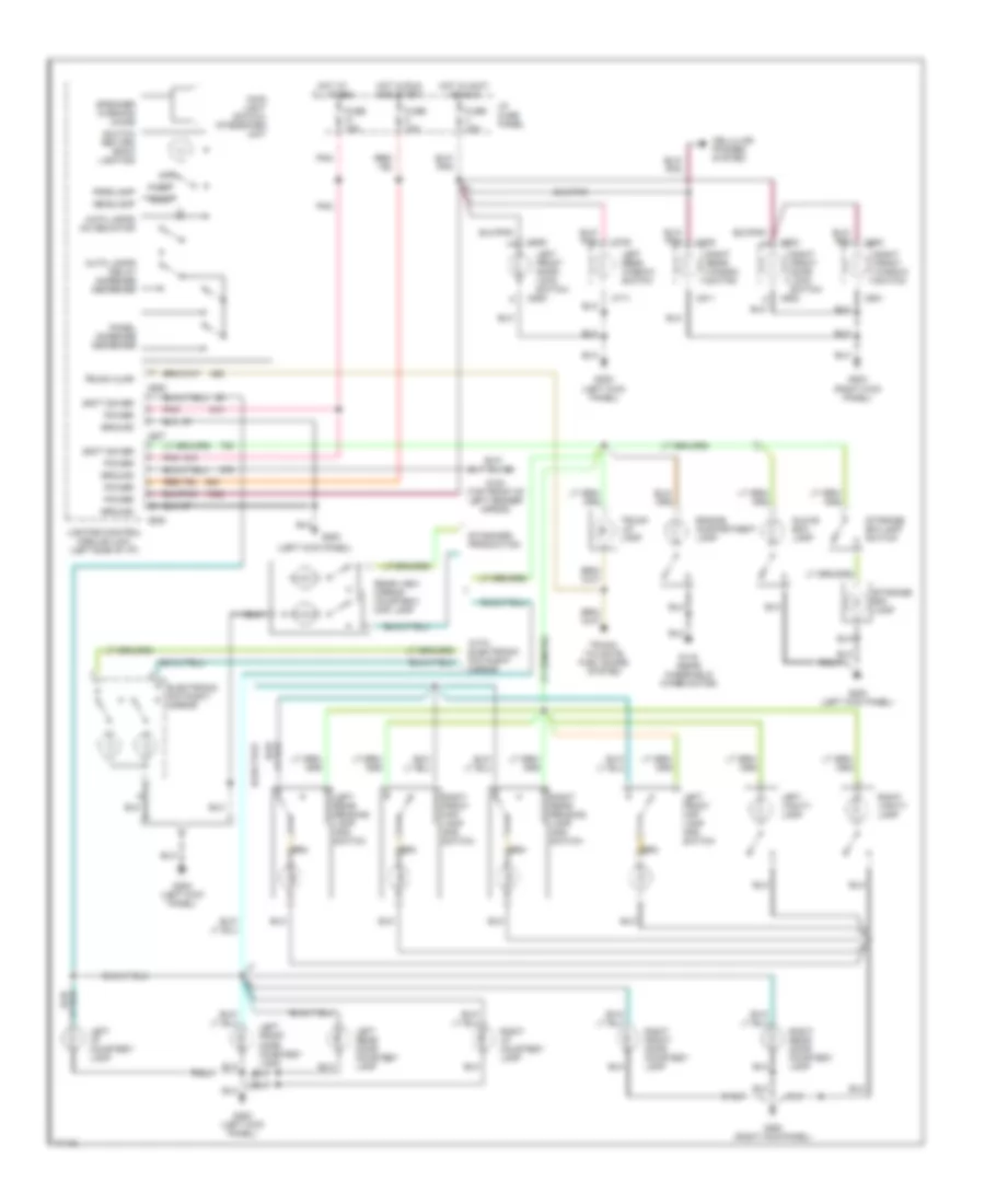 Courtesy Lamps Wiring Diagram for Lincoln Continental 1995
