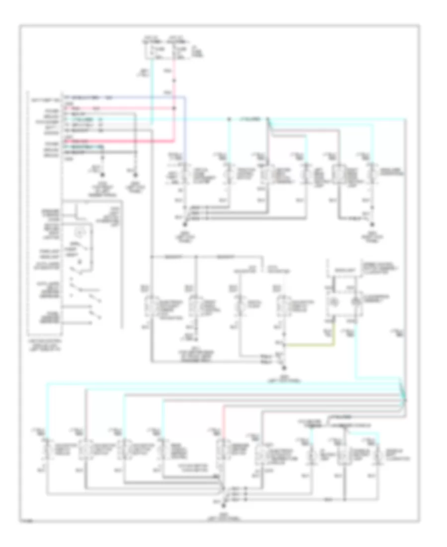 Instrument Illumination Wiring Diagram for Lincoln Continental 1995