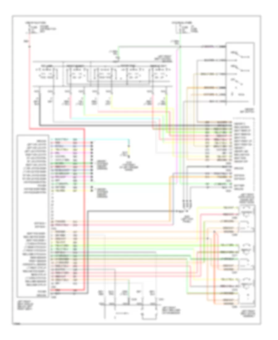 Memory Seat Wiring Diagram for Lincoln Continental 1995