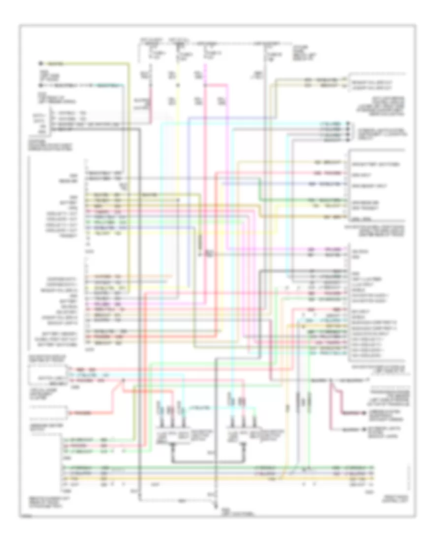 Navigation Wiring Diagram for Lincoln Continental 1995