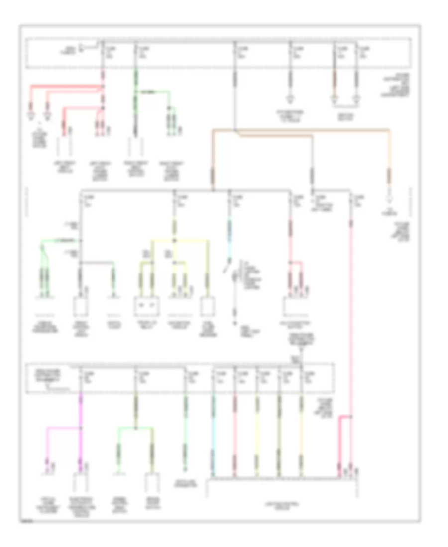 Power Distribution Wiring Diagram 2 of 5 for Lincoln Continental 1995